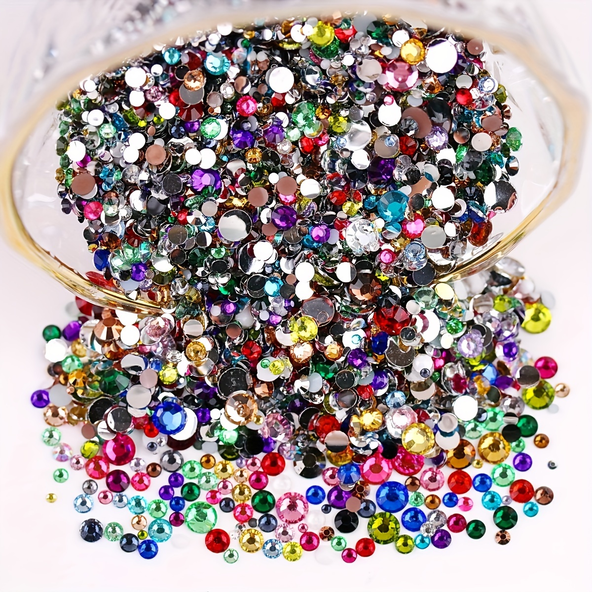 Rhinestones for Craft, Rhinestones Flat Backfor Crafts Nail Art Clothes  Shoes Bags Phone Case 