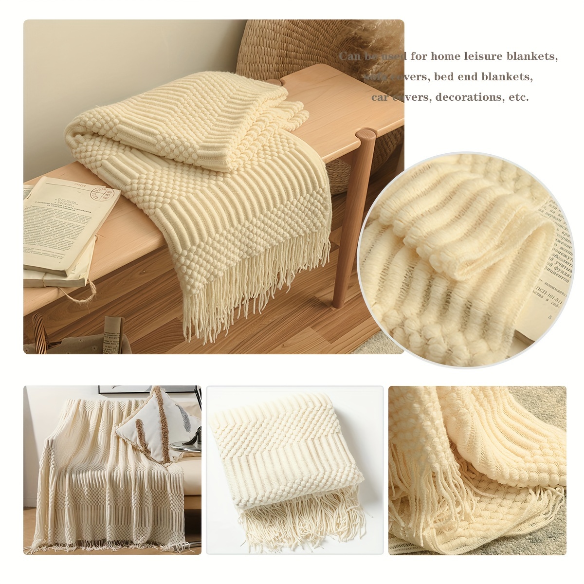 Multi-functional Cover Blanket, Sofa Blanket, Blanket, Blanket, Bed Runner Blanket, 1pc