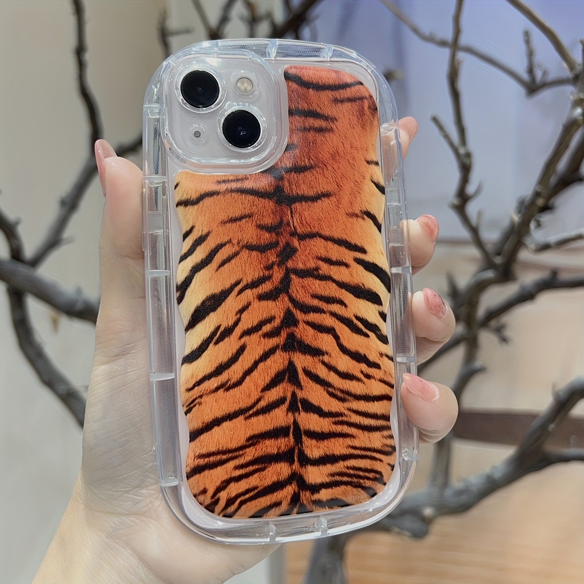 Tiger Pattern Phone Case Full wrap Anti drop Design Embossed - Temu