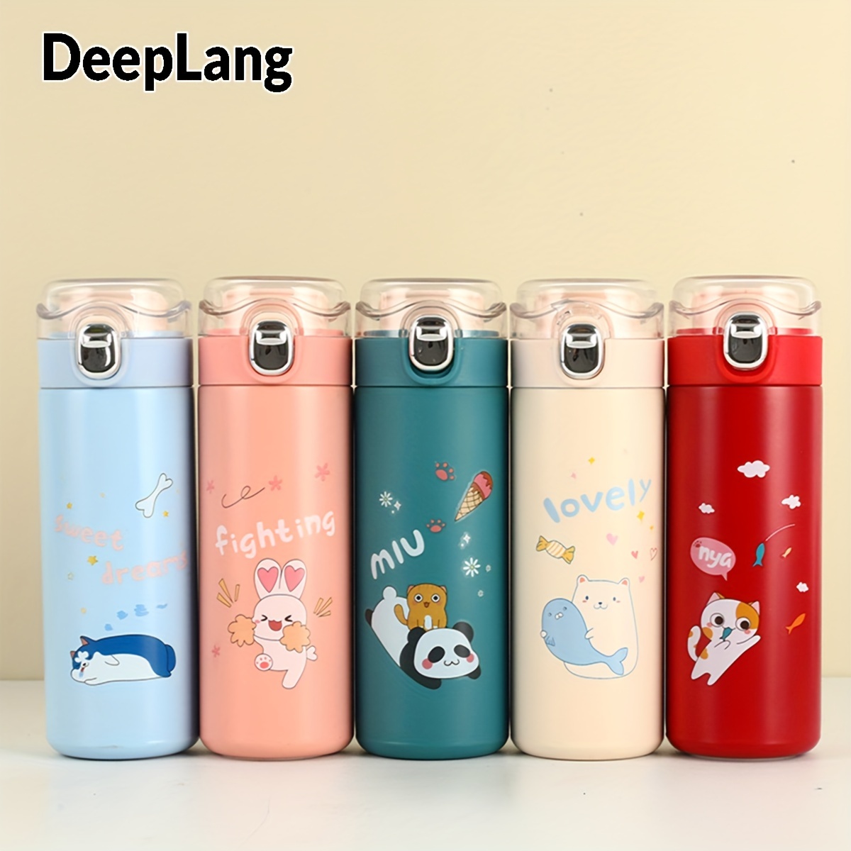 Cartoon Vacuum Flask 304 Stainless Steel Insulated Water - Temu