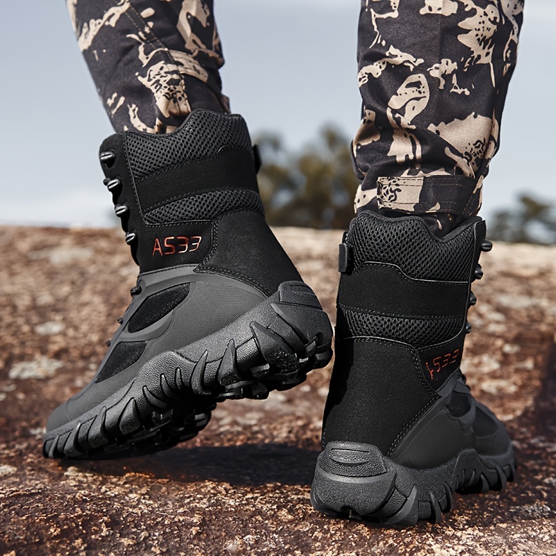 Mens Hiking Boots Wear Resistant Non Slip Comfortable Boots