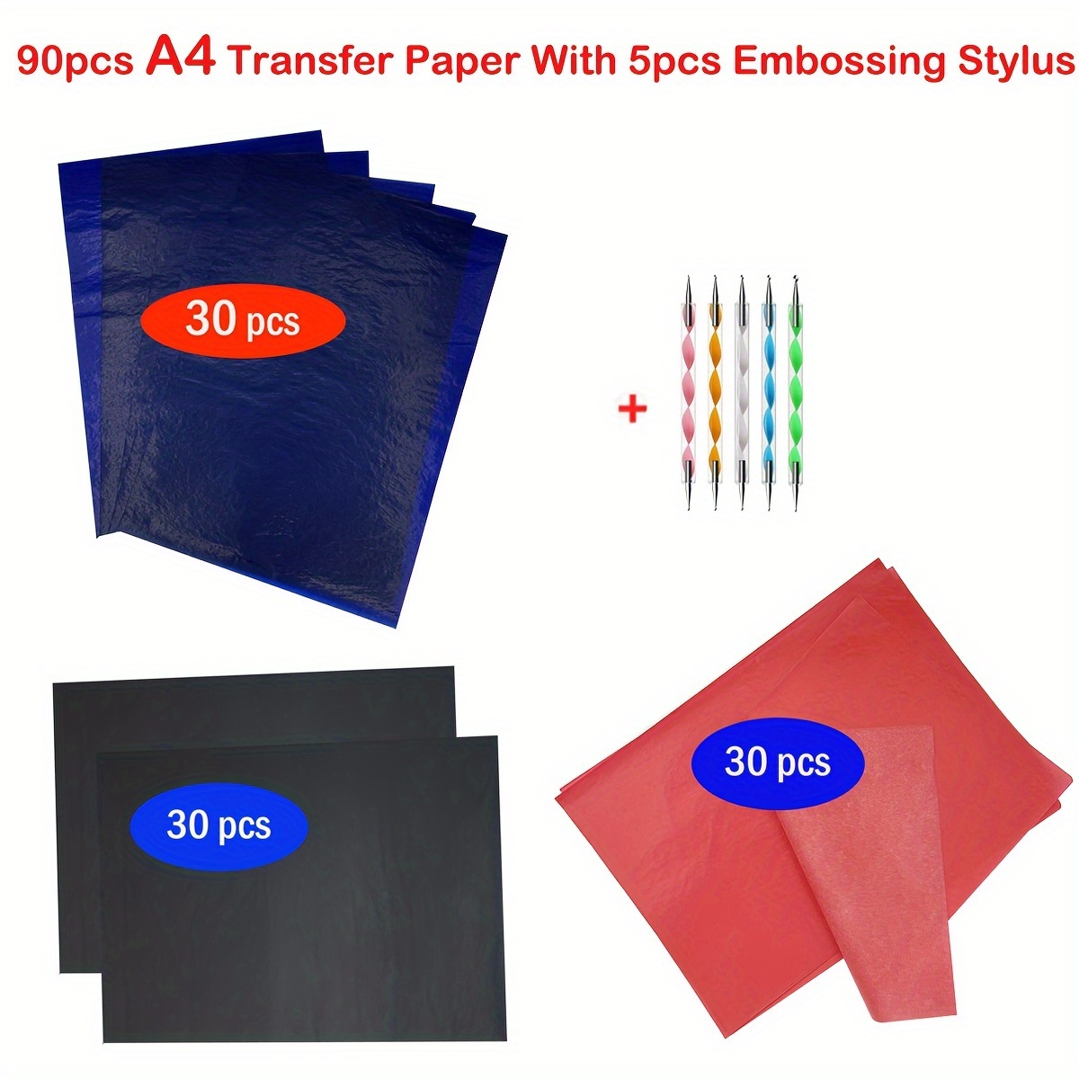 Red Carbon Paper For Tracing Graphite Transfer paper - Temu