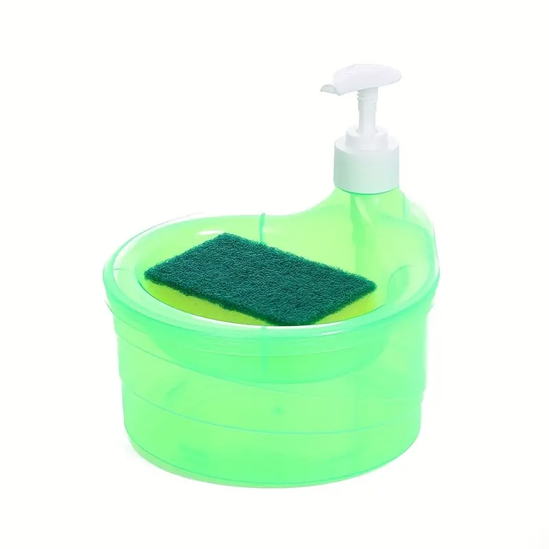Dish Soap Dispenser With Sponge Holder Dishwashing Liquid - Temu