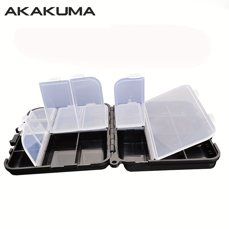 

Portable Fishing Tackle Box, Plastic Fishing Lure Hook Rig Bait Storage Case Organizer Container, Fishing Tackle Storage Equipment