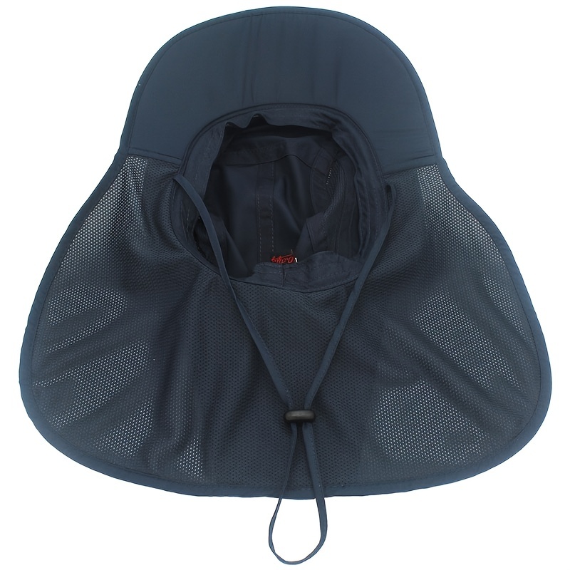 Generic Unisex Bucket Hat with Shawl Waterproof Anti-skid 10cm