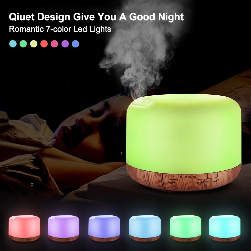 7 Colors Ultrasonic Aromatherapy Diffuser With Waterless - Temu