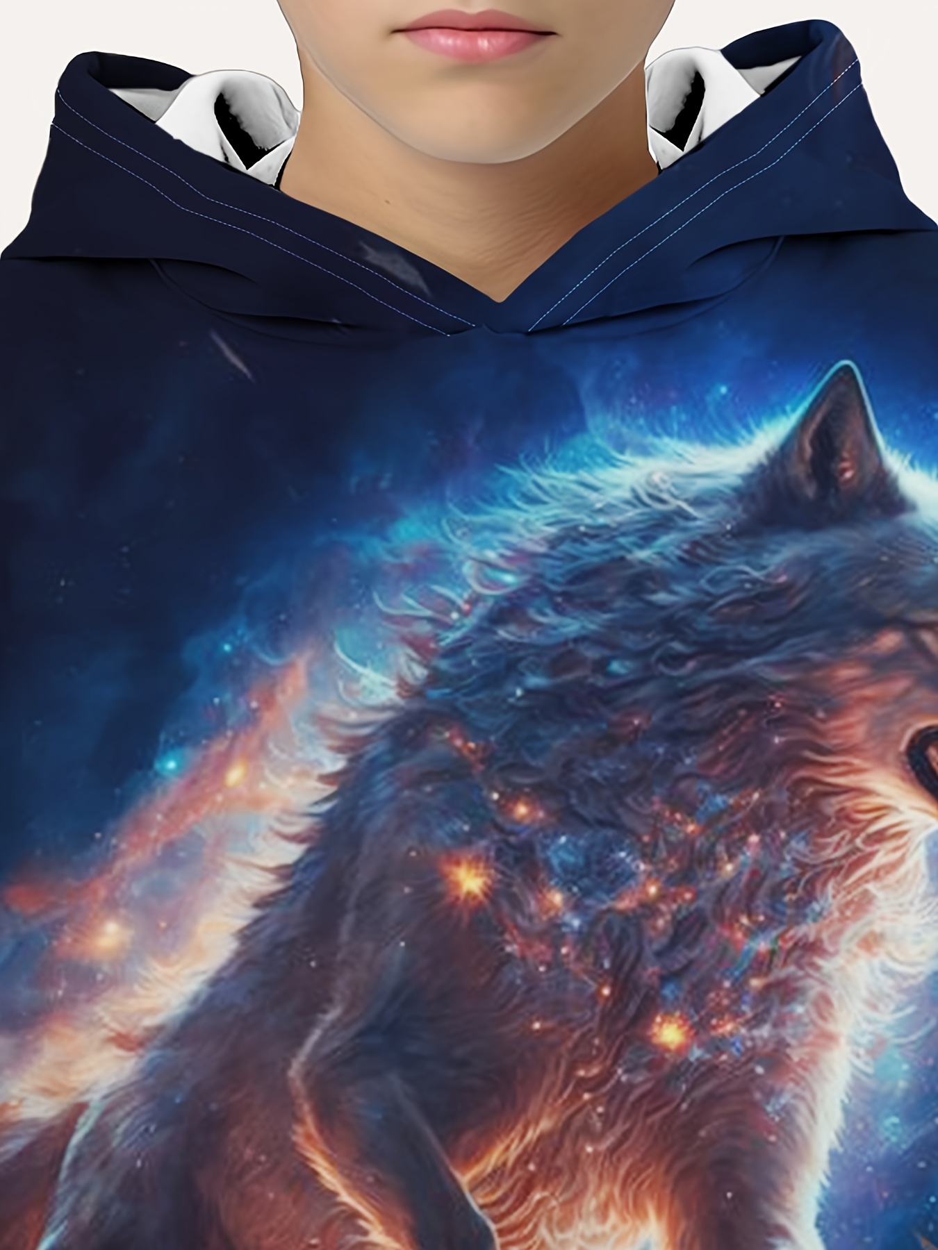 Wolf clearance galaxy hoodie