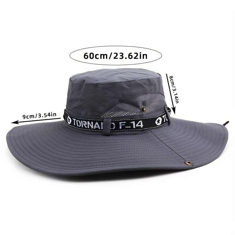 Mens Hat Summer Oversized Brim Waterproof Quick Drying Sunshade