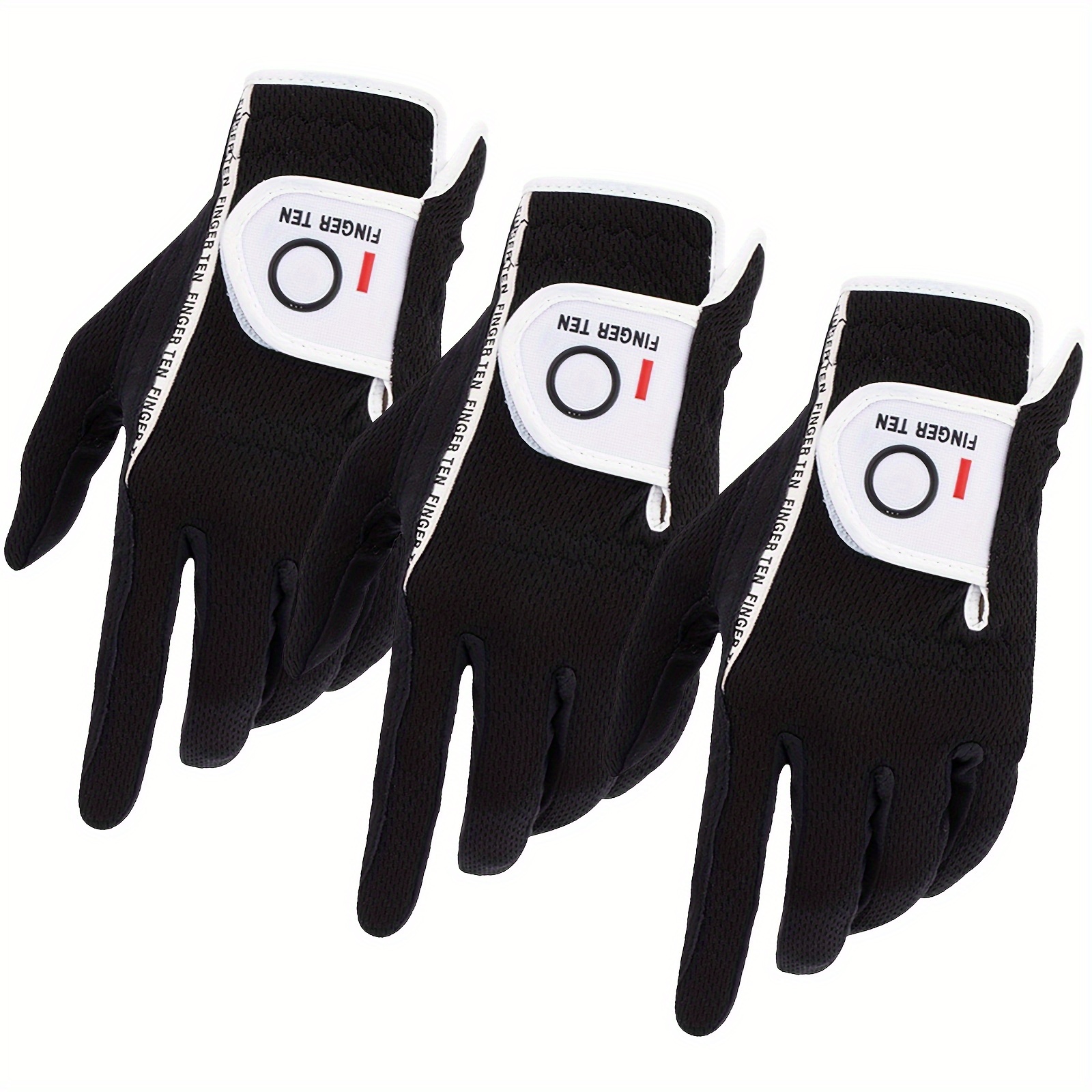 3 pack mens golf gloves for right left handed golfer all weather performance s m l xl xxl details 6