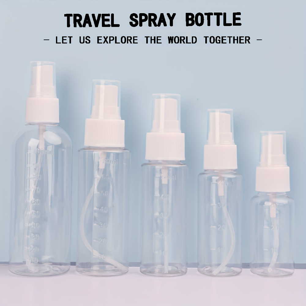 

1/3/12pcs Transparent Spray Bottles, Fine Mist Plastic Mini Travel Perfume Bottles, Small Empty Refillable Liquid Containers