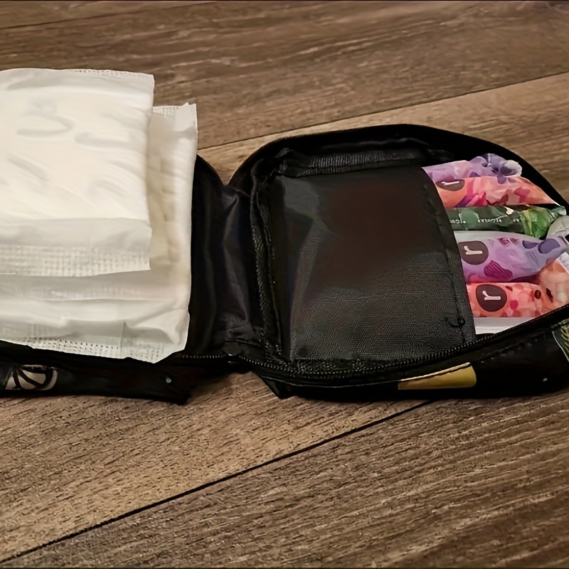  LALAFINA 5pcs plush storage bag tampon bag for purse tampon pad  pouch purse holder menstrual pad bag sanitary pad pouch travel wallets  napkin storage bag portable pad Miss Multifunction : Health