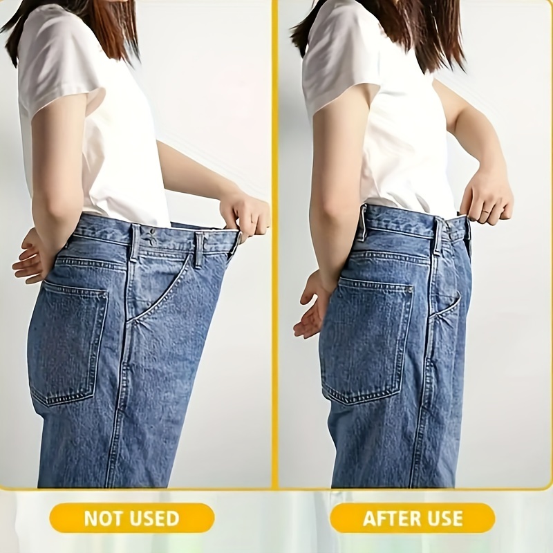 Knchy Pant Waist Tightener Instant Jean Buttons, Extra Button for Making  Jeans Tighter and Smaller, No Sew Detachable Waist Tighten Button Pins