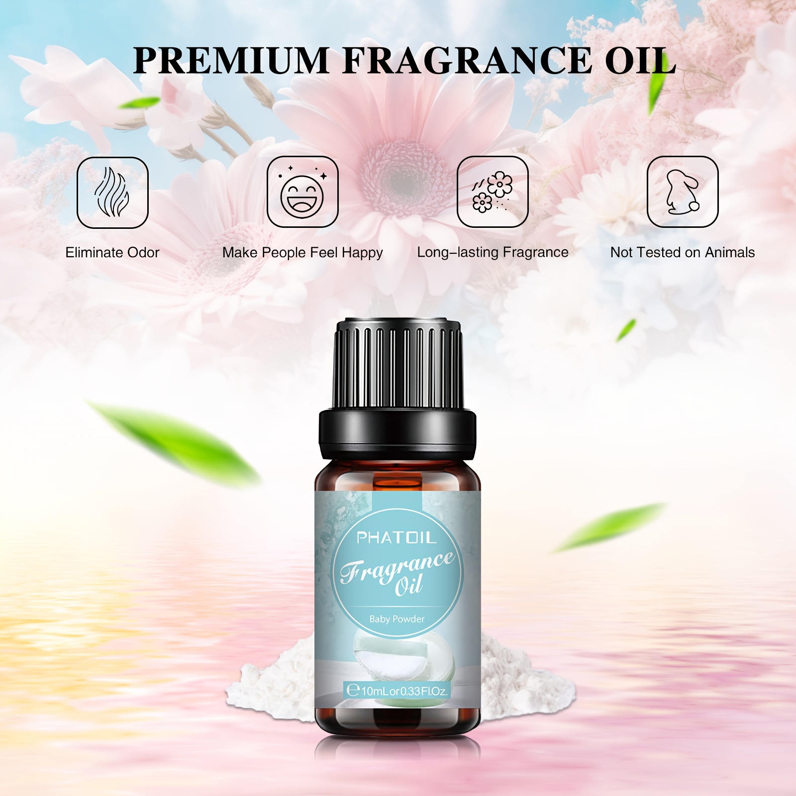 0.33fl.oz Clean Cotton Fragrance Essential Oil Perfume Oil - Temu