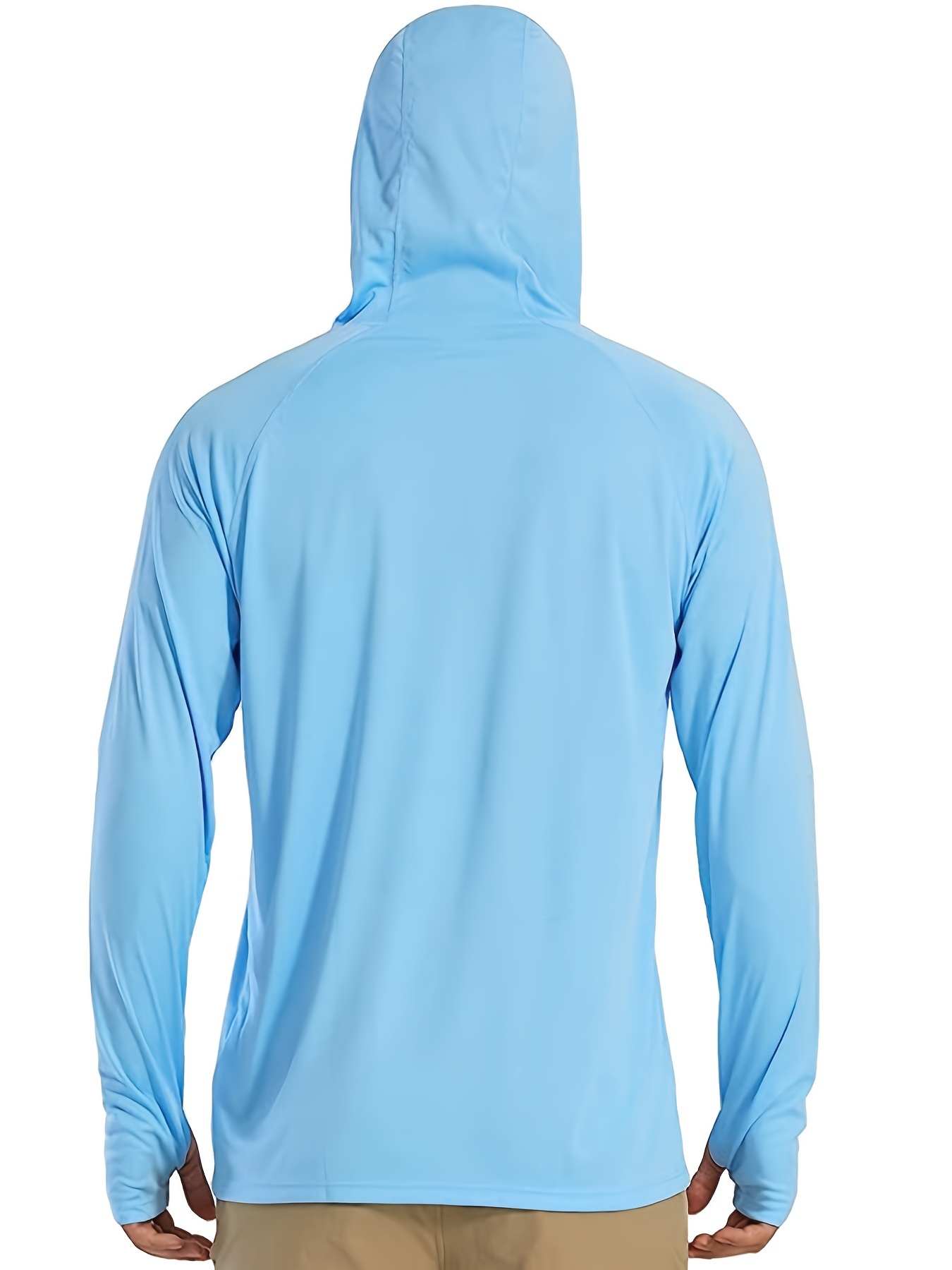 Men's UPF 50+ Sun Protection Hoodie Shirt Long Sleeve Rash Guard Fishing SPF Outdoor UV Shirt Lightweight Shirts,Temu