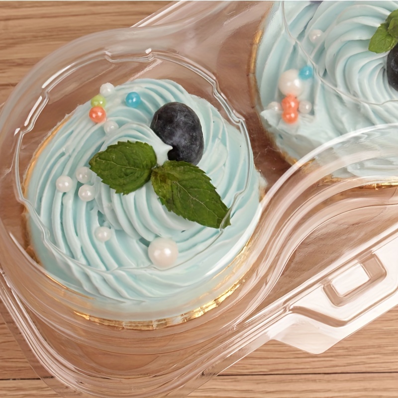 Cake Box Clear Portable Cake Box For Cupcake Muffin Cake - Temu