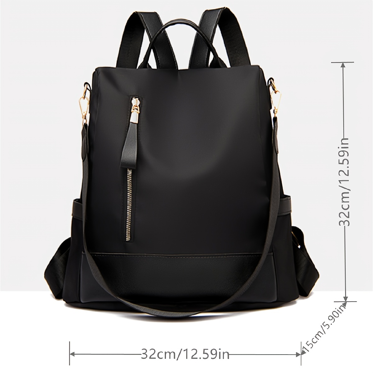Anti Theft Backpack Purse Convertible Strap