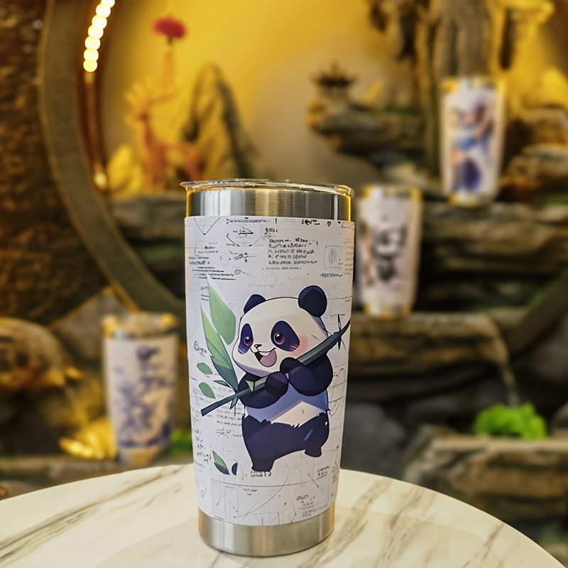 Cartoon Panda Vacuum Cup Stainless Steel Insulated Water - Temu