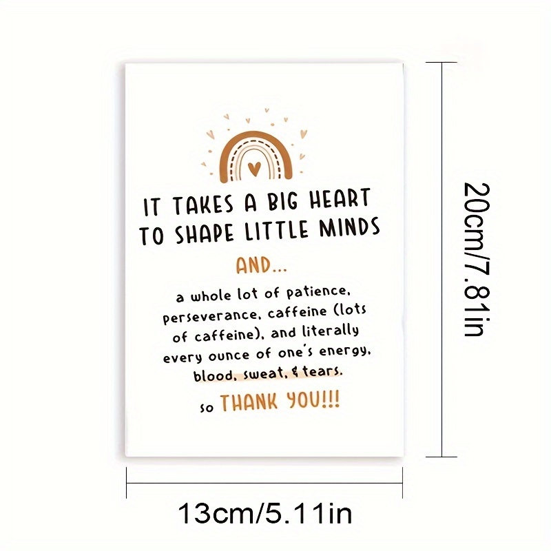 Cute Teacher Appreciation Gifts Women Men Funny Thank Card - Temu