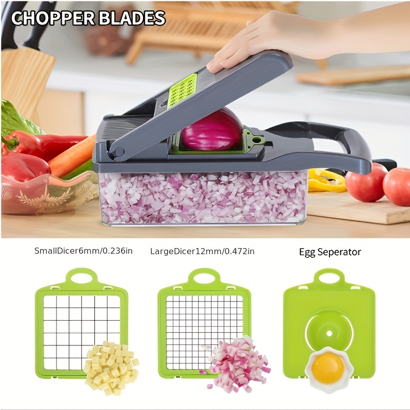 15in1, Vegetable Chopper Slicer, Onion Chopper Dicer