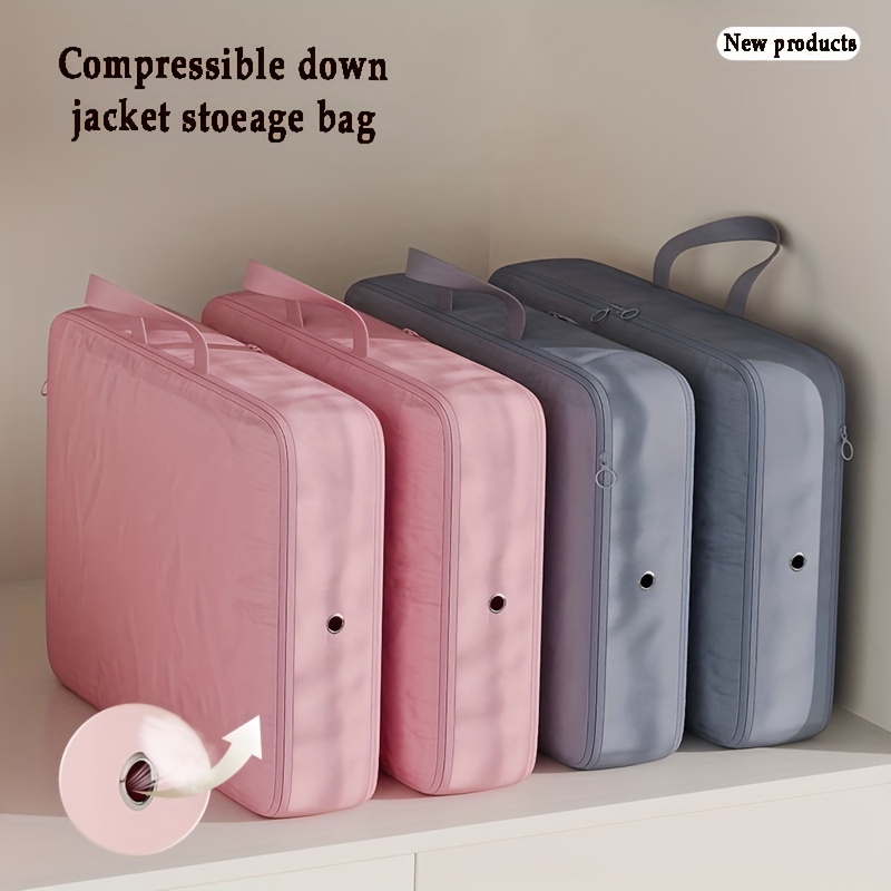 

Portable Clothes Compression Bag, Space-saving Storage Bag Containers, Bedroom Closet Organizer For Clothes Blanket Comforters Bed Sheets Pillows