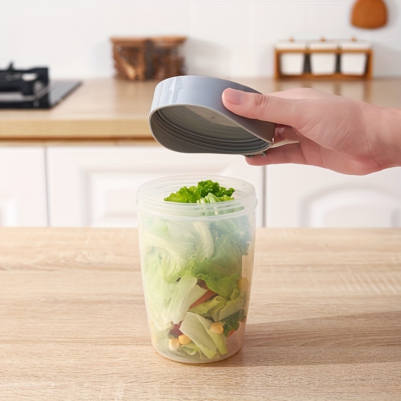 Salad Cups With Lids And Fork 1070ml Large Capacity Take Away