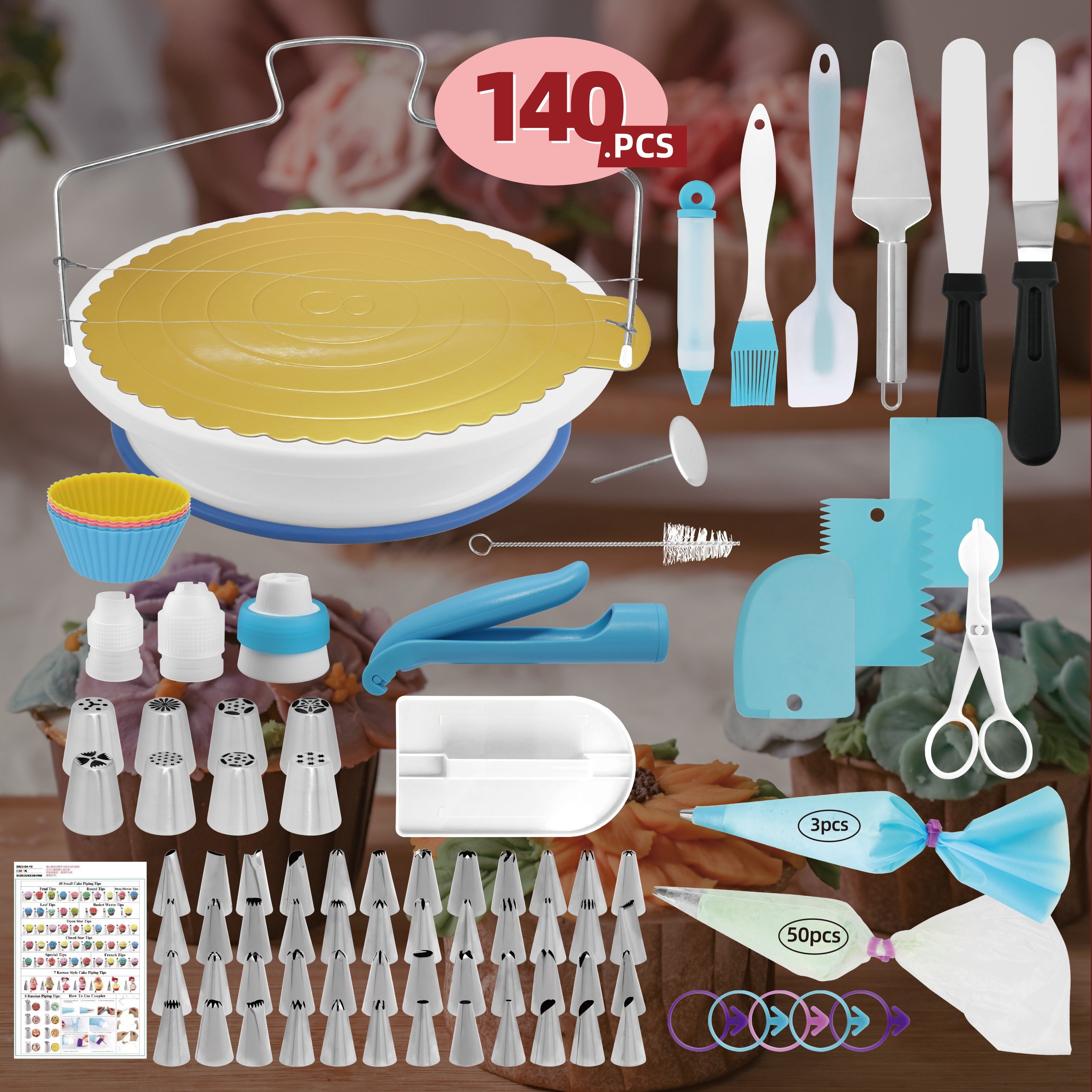 370 Pcs Cake Decorating Supplies Kit For Beginners , Baking Pastry Tools |  Fruugo AT