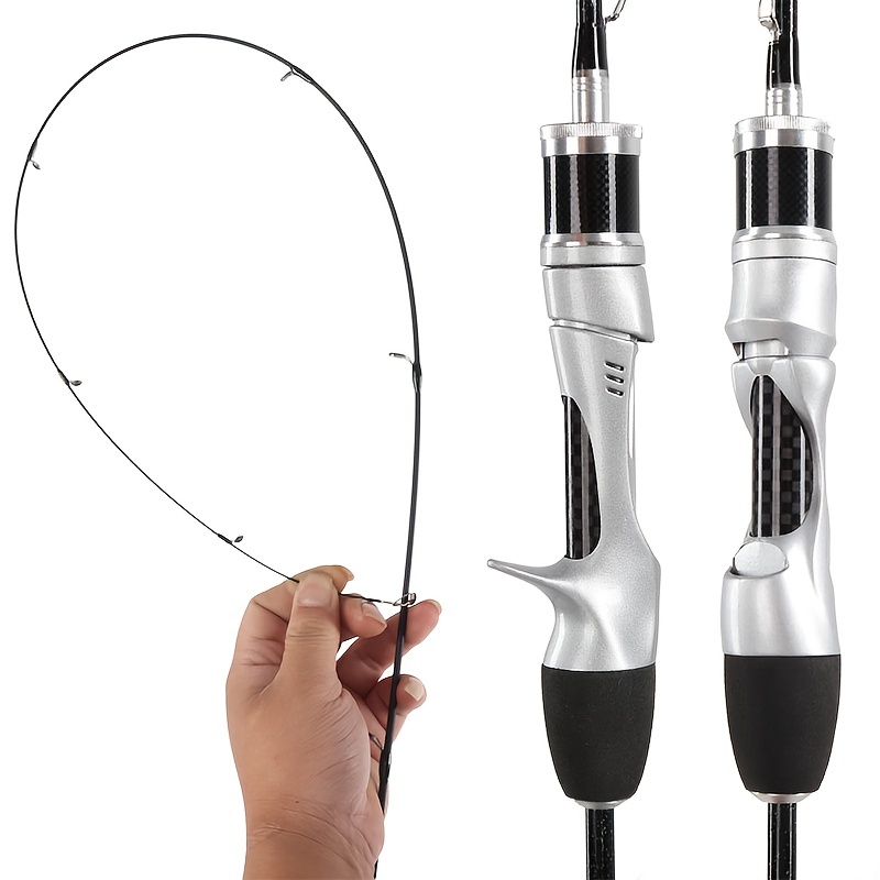 Ultra Light Spinning Carbon Fishing Rod Solid 2 Tips Enhance - Temu