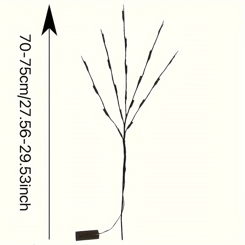 1pc 20 lumières de branche LED Décoration intérieure - Temu France