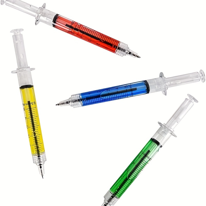 Syringe Pens Retractable Fun Nurse Pens Novelty Multi Colors - Temu