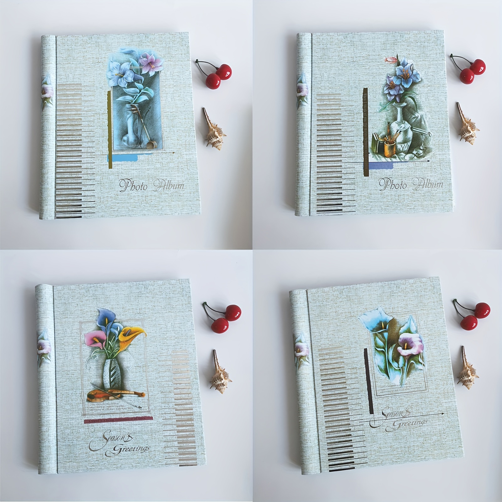 Photo Album Self Adhesive Pages Scrapbook Album 40/60 Pages - Temu