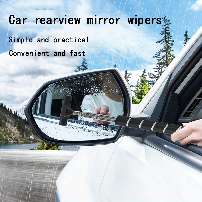 1 Stück tragbarer Rückspiegelwischer, einziehbare Autofenster