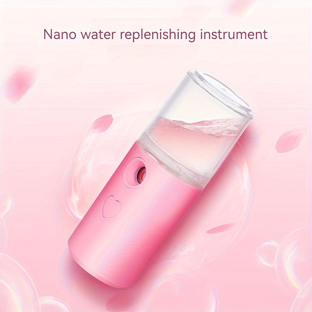 

Nano Facial Steamer, Handy Mini Mister, Mist Sprayer, Visual Water Tank Moisturizing & Hydrating For Face, Daily Makeup, Skin Care, Valentine's Day Gift