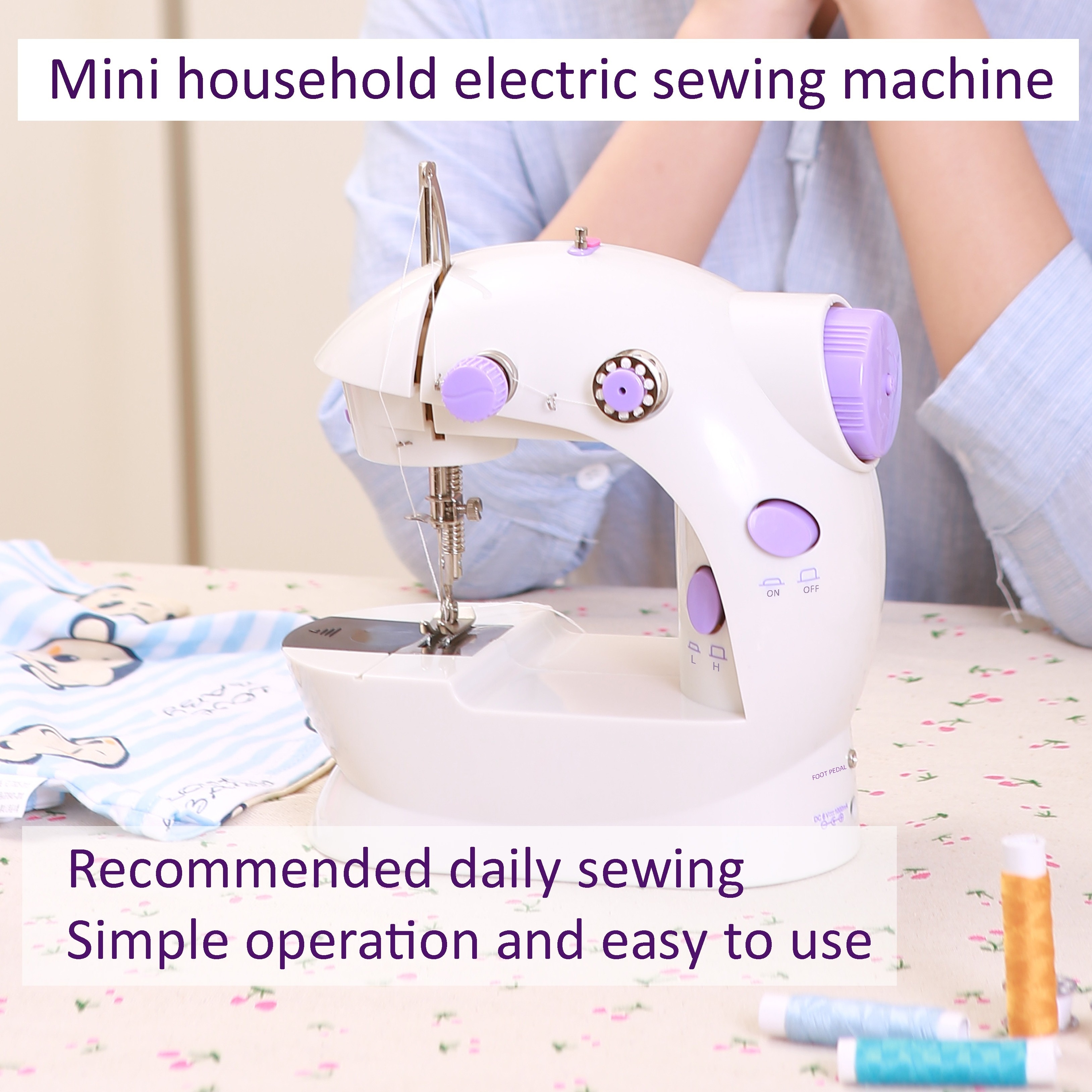 1pc Handheld Portable Electric Sewing Machine Mini Sewing - Temu