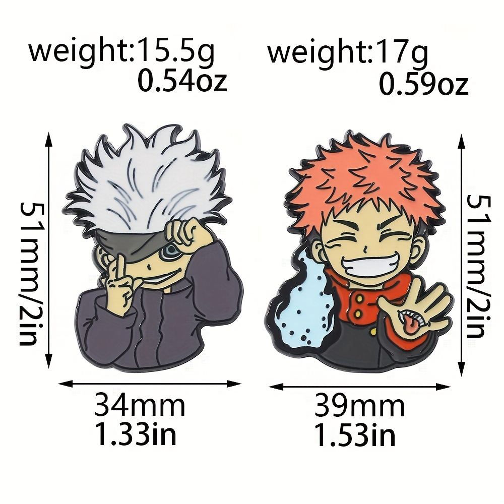 Jujutsu Kaisen Pins, Anime Character Cosplay Lapel Pins, Enamel Brooch Pins,  Metal Badges, Gifts For Fans 