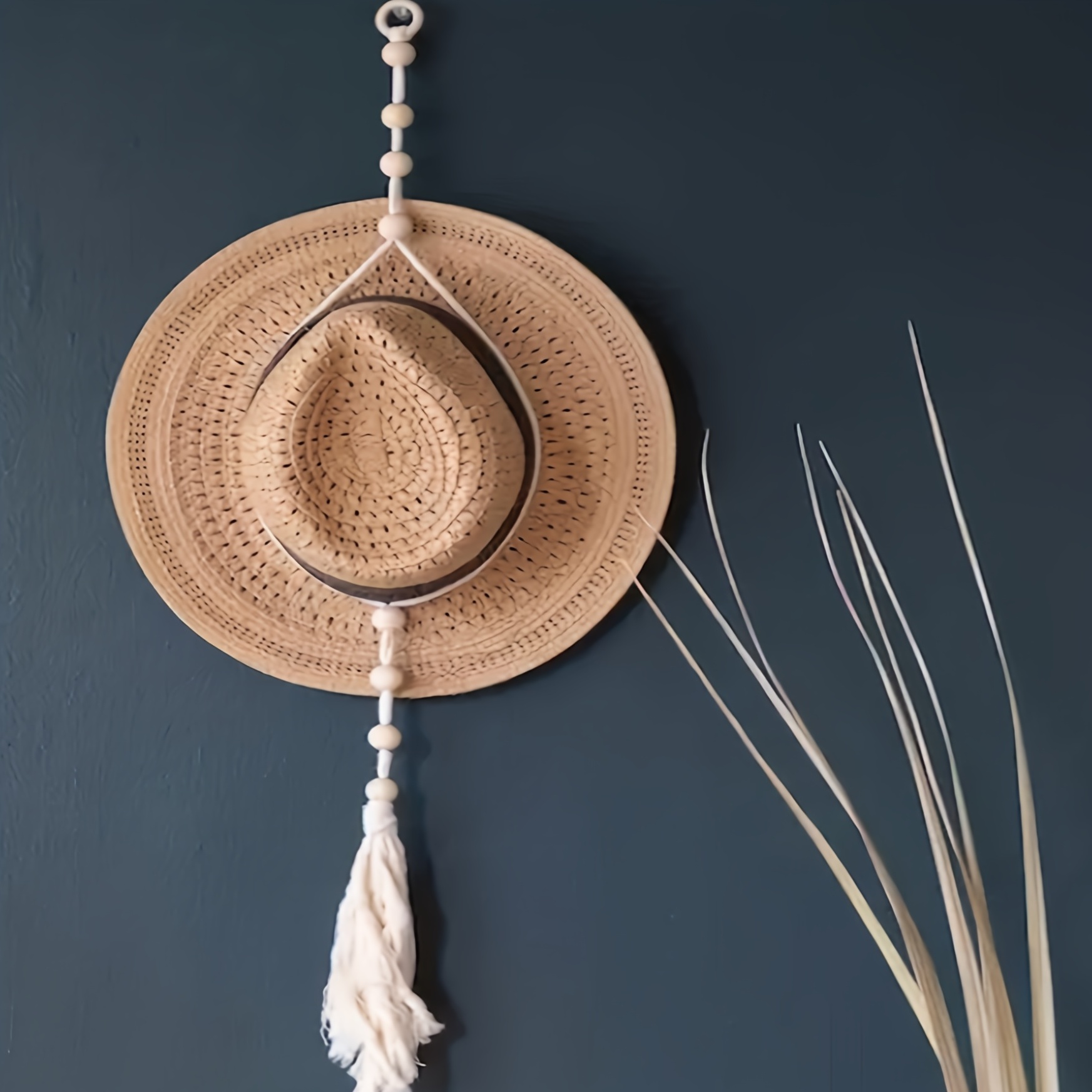 Macrame Rope Hat Hangers Hat Holder Wall Hanging Bohemian - Temu