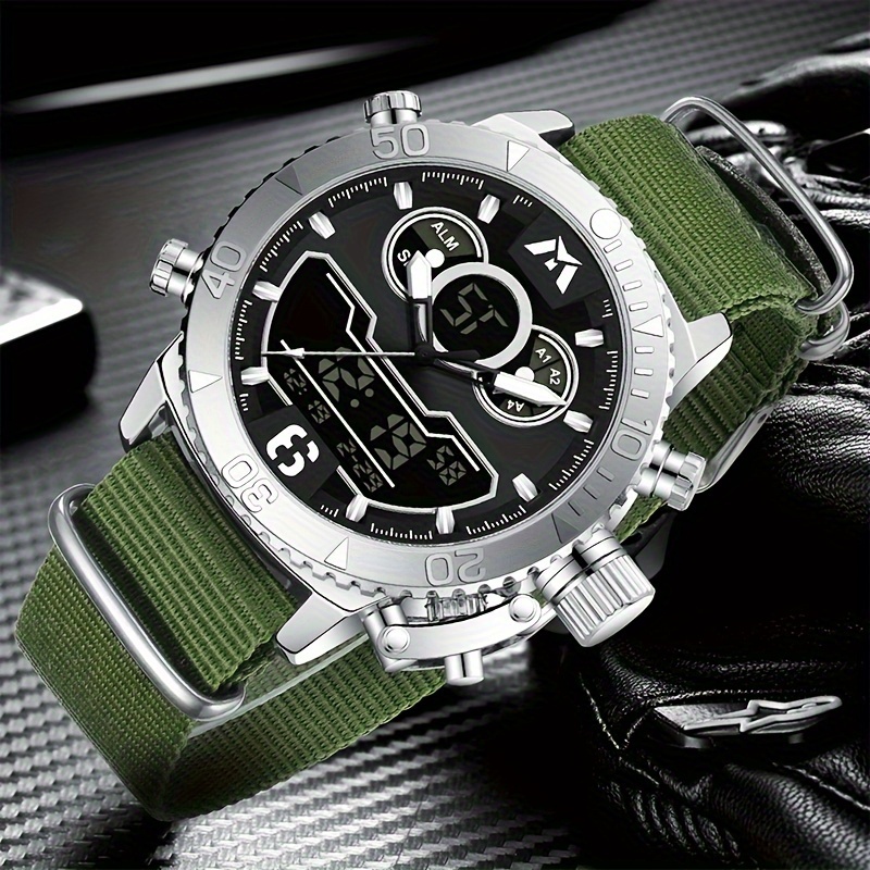メンズ腕時計スポーツ防水腕時計デジタル超高輝度ファッション高級 LED