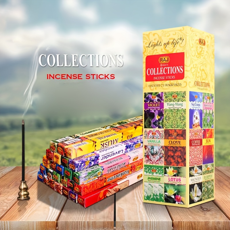 

25 Packs, Indian Incense Sticks For Incense Burner Holder