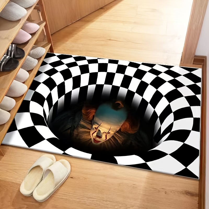 Non slip 3d Stereoscopic Vortex Illusion Carpet Abstract - Temu