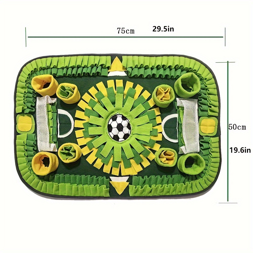 Dog Snuffle Mat Football Field Shape Pet Slow Feeding Pad Pet Sniffing Mat  Dog Training Toys - Temu