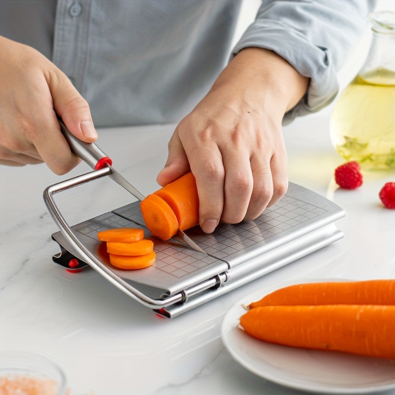 1pc Effortlessly Slice Cheese, Butter, and Ham with this Stainless Steel  Cheese Slicer and Cutter