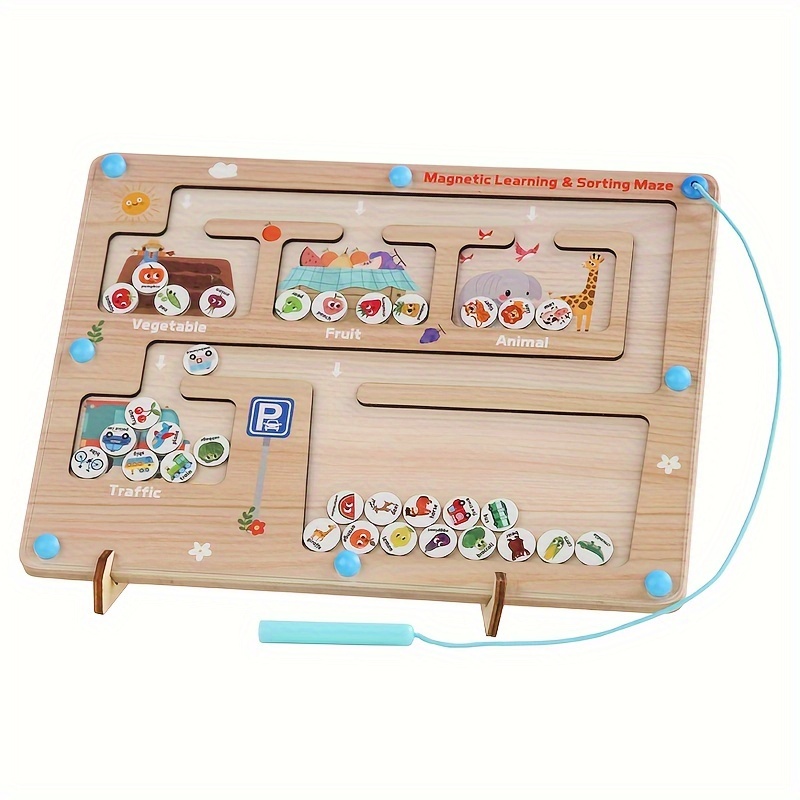 Magnetic Writing Maze Toy Children's Early Education - Temu