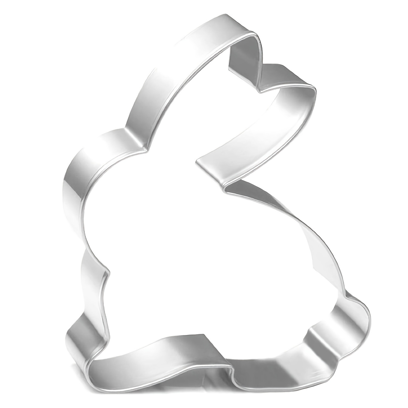 Crethinkaty Easter Cookie Cutter Set - 5 Pieces Stainless Steel Cutters for Baking - Egg, Carrot, Rabbit, Bunny Face,and Bunny
