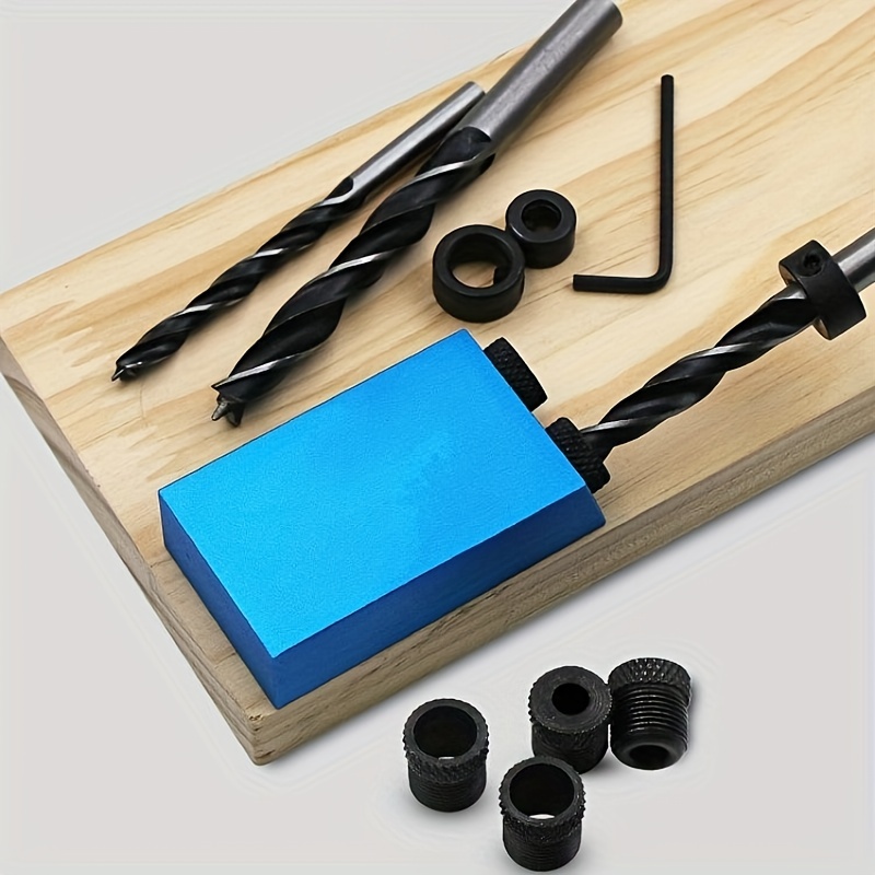 Joendoco-Foret de gabarit de cheville en bois, calcul rapide, travail,  système de gabarit de trou de poche, perforateur de trou de guidage