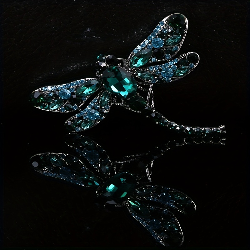 Insect Dragonfly Rhinestone Brooch for Clothing
