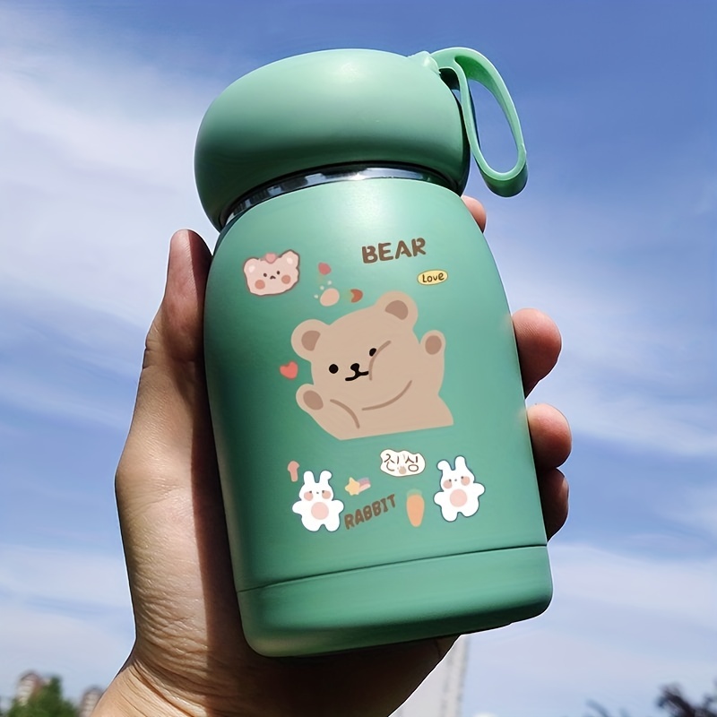 Cartoon Bear Vacuum Flask Stainless Steel Insulated Water - Temu