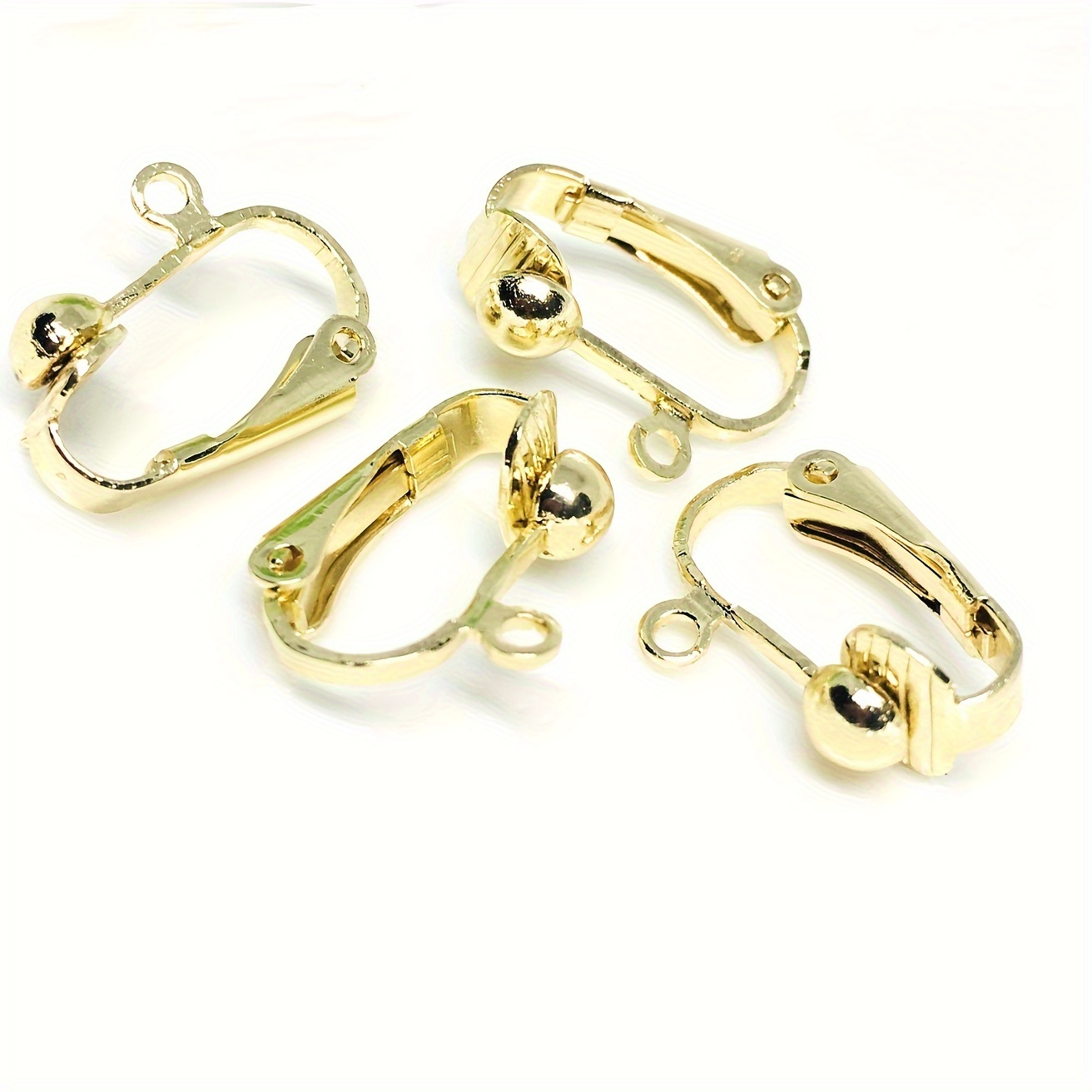 Clip on Earring Converter 2 Colors Brass Earring Findings - Temu