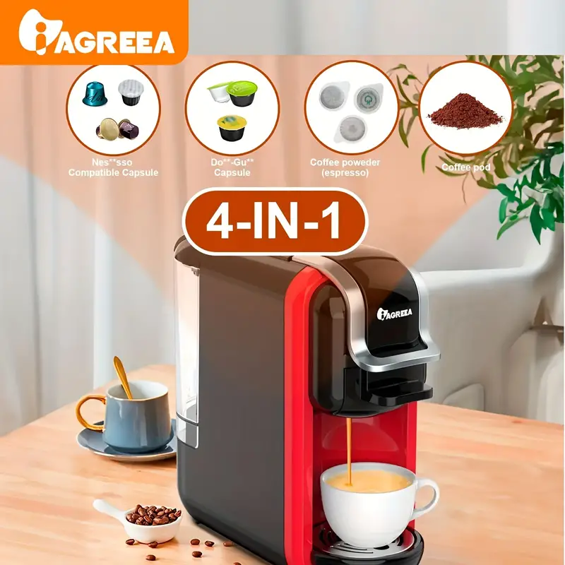 Coffee Maker Single Serve Hibrew 5 in 1 Espresso Machine For