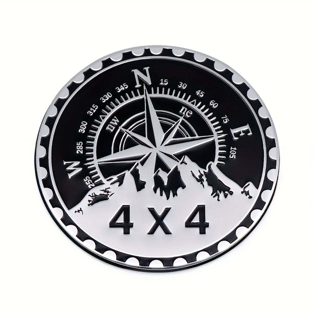 Compass Badge Car Emblem 4 X 4 Car Emblem 3d Car Emblem - Temu