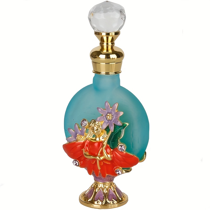 Bouteille en verre de 25ml, libellule papillon colibri paon métal, parfum  de tous les jours, parfum rêves ar, bouteille d'huile, cadeau de décoration