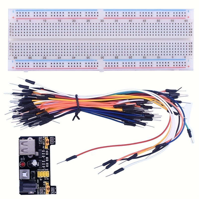 Kit Elettronico Completo Fai-da-te 830 Breadboard Jumper Wire Condensatore  Di Alimentazione LED Light ArduinoUNO Nano Mega Starter Kit Di Base - Temu  Italy